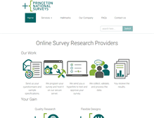 Tablet Screenshot of princetonnationalsurveys.com
